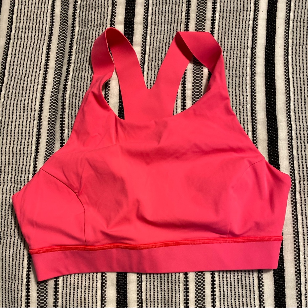 Lululemon Bright Pink Sports Bra Size 10